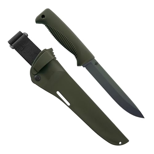 Peltonen Knives PELTONEN M95 RANGER PUUKKO M. CERAKOTE-BESCHICHTUNG (BUSHCRAFT-MESSER) (Jägergrün) von Peltonen Knives