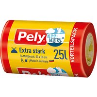 Pely Müllbeutel Extra stark 25,0 l transparent, 34 St. von Pely