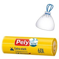 Pely Müllbeutel Extra stark 60,0 l transparent, 10 St. von Pely