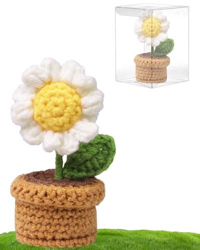Penandatan Häkelblumen, künstliche Blumen für Lehrer, Geschenke für Mutter von Tochter, ideal für Muttertag, Geburtstag, besondere Anlässe, Gänseblümchen von Penandatan