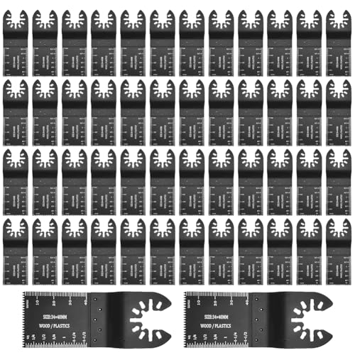 50Tlg Multitool Sägeblätter Holz Set, Oszillierende Sägeblätter, Holz Metall Oszillierende, Multitool Sägeblätter Holz Kunststoff Zubehör Oszillierwerkzeug für Multimaster, Einhell, Milwaukee, Bosch 50Tlg Multitool Sägeblätter Holz Set, Oszillierende Sägeblätter, Holz Metall Oszillierende, Multitool Sägeblätter Holz Kunststoff Zubehör Oszillierwerkzeug für Multimaster, Einhell, Milwaukee, Bosch von Penbinmall