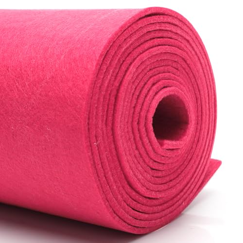 DIY Filz stoff 30cm x 250cm - 3mm Stärke Bastelfilz in Einzelfarben – Filzstoff meterware Für filzmatte,taschenfilz,filzmatte,Polster, Autoteppiche,Untersetzer-nadelfilz 3mm stark-Rose filz DIY Filz stoff 30cm x 250cm - 3mm Stärke Bastelfilz in Einzelfarben – Filzstoff meterware Für filzmatte,taschenfilz,filzmatte,Polster, Autoteppiche,Untersetzer-nadelfilz 3mm stark-Rose filz von Penbinmall