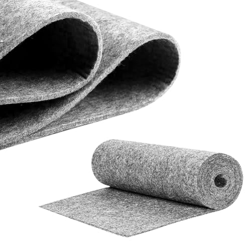 DIY Filz stoff 40cm x 250cm - 3mm Stärke Bastelfilz in Einzelfarben – Filzstoff meterware Für Autoteppiche, Weihnachtsmärkte & Riesenprojekte,filzmatte-Hellgrau DIY Filz stoff 40cm x 250cm - 3mm Stärke Bastelfilz in Einzelfarben – Filzstoff meterware Für Autoteppiche, Weihnachtsmärkte & Riesenprojekte,filzmatte-Hellgrau von Penbinmall