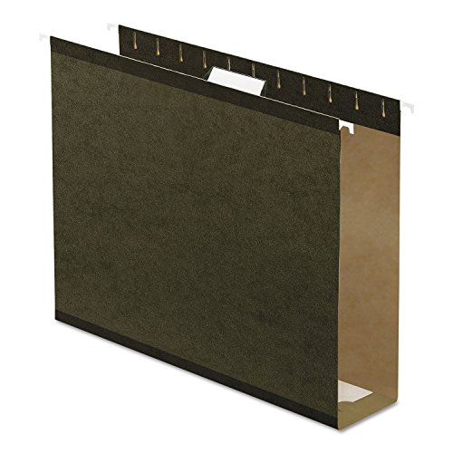 Pendaflex 04152X3 Hängemappen, extra Kapazität, verstärkt, 7,6 cm, Briefgröße, Standardgrün, 1/5 Schnitt, 25/BX (4152x3) von Pendaflex