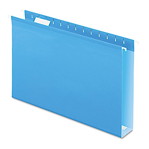 Pendaflex 04153X2 BLU Extra Capacity Verstärkte Hängemappen, 5,1 cm, Legal Size, Blau, 1/5 Schnitt, 25/BX (4153x2 BLU) von Pendaflex