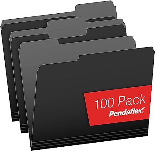 Pendaflex Aktenordner, Briefform, 1/3-Schnitt, Innenordner für Dokumente, Schwarz, 100 Stück pro Box Pendaflex Aktenordner, Briefform, 1/3-Schnitt, Innenordner für Dokumente, Schwarz, 100 Stück pro Box von Pendaflex