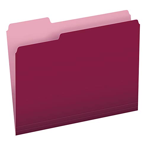 Pendaflex Aktenordner, zweifarbig Letter burgunderfarben von Pendaflex
