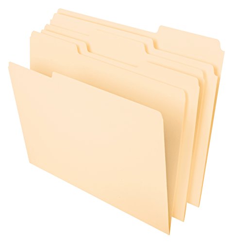 Pendaflex Datei Ordner, 1/3 Tab, Manila, Letter-Format, 100 Pro Box (65213) von Pendaflex
