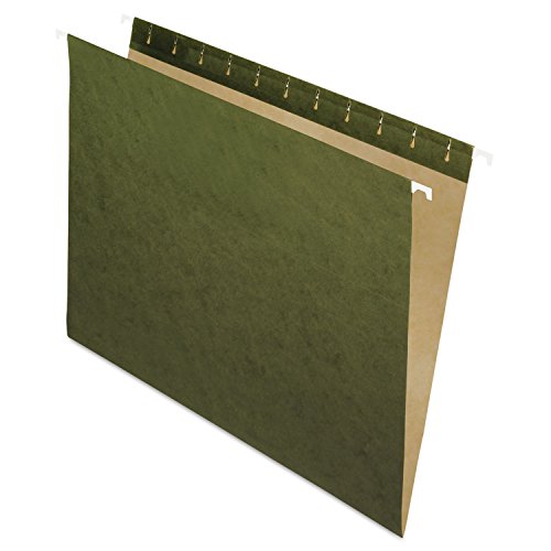 Pendaflex Essentials 81600 Hängemappen, Briefgröße, ohne Reiter, Grün, 25 Stück pro Box von Pendaflex