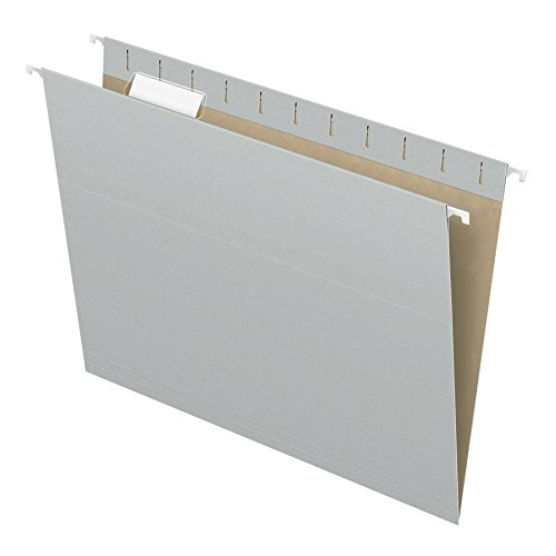 Pendaflex Hängemappen aus recyceltem Material, Briefgröße, grau, 1/5 Schnitt, 25/BX (81604) von Pendaflex