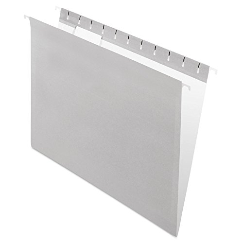 Pendaflex Hängemappen aus recyceltem Material, Briefgröße, grau, 1/5 Schnitt, 25/BX (81604) von Pendaflex