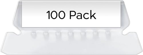 Pendaflex Hängeregistratur-Ordner-Tabs – 100 Sets Aktenordneretiketten – 5,1 cm Registerkarten für Hängemappen mit 100 Einlagen von Pendaflex