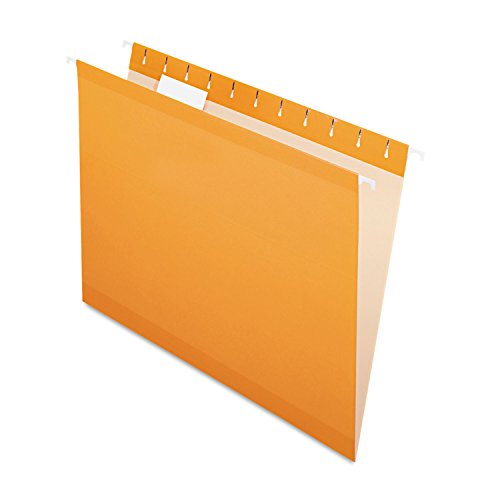 Pendaflex Hängeregistraturen, verstärkt, Briefgröße, orange, 1/5 Schliff, 25/BX (4152 1/5 ORA) von Pendaflex