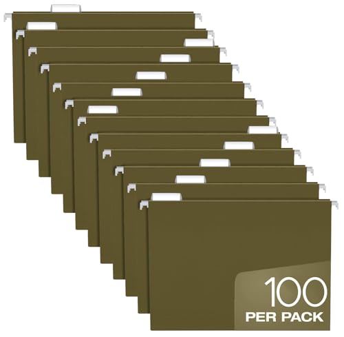 Pendaflex Hängeregistraturmappen, Briefgröße, 100 Stück, Grün, 1/5 Zuschnitt-Tabs, verstellbare Reiter, Großpack-Aktenordner für Aktenschrank mit Registern, Manila-Aktenordner 21,6 x 28,9 cm Pendaflex Hängeregistraturmappen, Briefgröße, 100 Stück, Grün, 1/5 Zuschnitt-Tabs, verstellbare Reiter, Großpack-Aktenordner für Aktenschrank mit Registern, Manila-Aktenordner 21,6 x 28,9 cm von Pendaflex