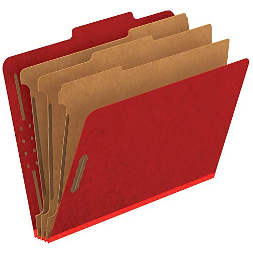 Pendaflex Ordnungsmappe aus Presskarton, 3 Trennblätter, 5,1 cm eingebettete Verschlüsse, 2/5 Reiter, Briefgröße, Hellrot, 10 Stück Pendaflex Ordnungsmappe aus Presskarton, 3 Trennblätter, 5,1 cm eingebettete Verschlüsse, 2/5 Reiter, Briefgröße, Hellrot, 10 Stück von Pendaflex
