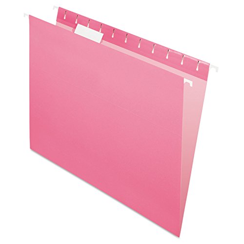 Pendaflex Recycelte Hängemappen, Briefgröße, rosa, 1/5 Schnitt, 25/BX (81609) von Pendaflex