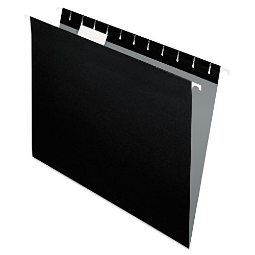 Pendaflex Recycelte Hängemappen, Briefgröße, schwarz, 1/5 Schnitt, 25/BX (81605) von Pendaflex