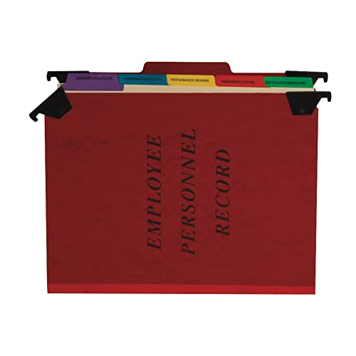 Pendaflex SER2ER Personalmappen, 1/3 Schnitt oben Lasche, Buchstabe, rot von Pendaflex