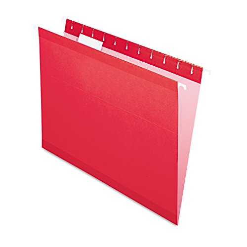 Pendaflex Verstärkte Hängemappen, Briefgröße, rot, 1/5 Schnitt, 25/BX (4152 1/5 Rot) von Pendaflex