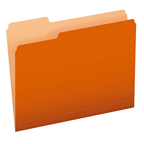 Pendaflex zweifarbige Aktenordner Size: 100 per box Orange von Pendaflex