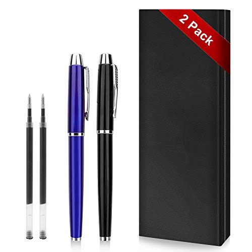 Kugelschreiber- 2 edler Metall-Kugelschreiber, Für männliche und weibliche Geschäfts- und Schulgebrauch, exquisiter Stift für Geschäftsgeburtstagsgeschenke ,2 zusätzliche 0,5 mm Nachfüllun Kugelschreiber- 2 edler Metall-Kugelschreiber, Für männliche und weibliche Geschäfts- und Schulgebrauch, exquisiter Stift für Geschäftsgeburtstagsgeschenke ,2 zusätzliche 0,5 mm Nachfüllun von PenghaiYunfei
