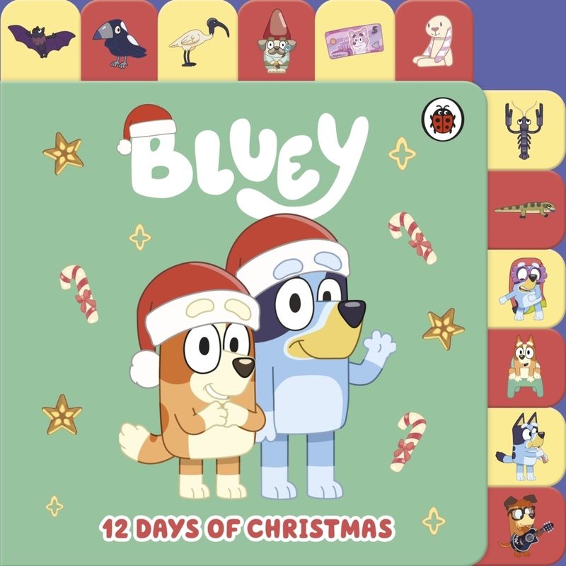 Bluey: 12 Days Of Christmas Tabbed Board Book - Bluey, Pappband von Ladybird