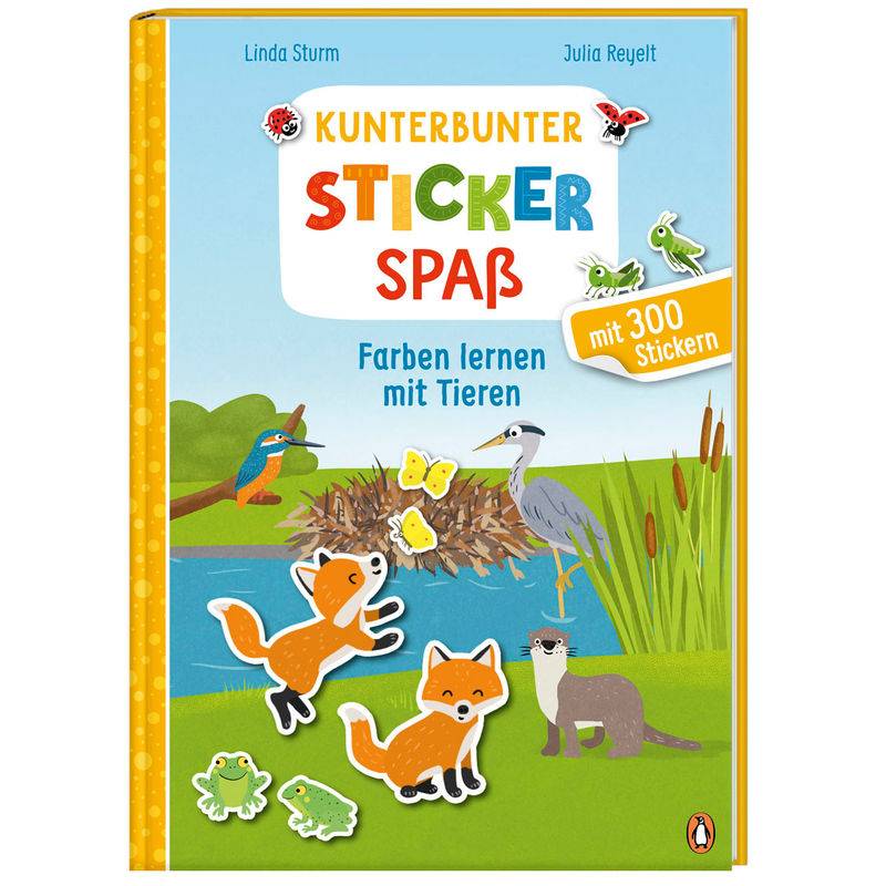 Kunterbunter Stickerspaß - Farben Lernen Mit Tieren - Linda Sturm, Gebunden von Penguin Junior