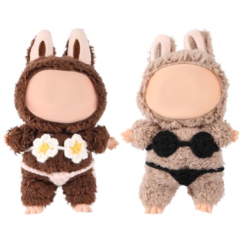 2 Satz Kleidung für Puppen, Puppen Badeanzug Kostüme Süße Outfits Schwarzer Bikini & Daisy-Bikini Gestrickter für 17cm Große Doll Ausstellungszubehör Sammlergeschenk 2 Satz Kleidung für Puppen, Puppen Badeanzug Kostüme Süße Outfits Schwarzer Bikini & Daisy-Bikini Gestrickter für 17cm Große Doll Ausstellungszubehör Sammlergeschenk von Penitue