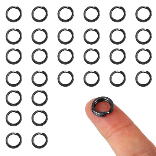 30 Stück Spaltringe, 11,5mm Edelstahl Runder Schlüsselanhänger Hundehalsbandringe zur Schmuckherstellung zum Basteln zur Organisation von Autoschlüsseln 30 Stück Spaltringe, 11,5mm Edelstahl Runder Schlüsselanhänger Hundehalsbandringe zur Schmuckherstellung zum Basteln zur Organisation von Autoschlüsseln von Penitue