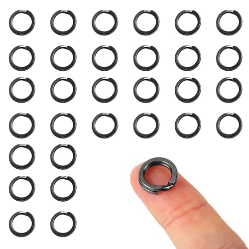 30 Stück Spaltringe, 13mm Edelstahl Runder Schlüsselanhänger Hundehalsbandringe zur Schmuckherstellung zum Basteln zur Organisation von Autoschlüsseln 30 Stück Spaltringe, 13mm Edelstahl Runder Schlüsselanhänger Hundehalsbandringe zur Schmuckherstellung zum Basteln zur Organisation von Autoschlüsseln von Penitue