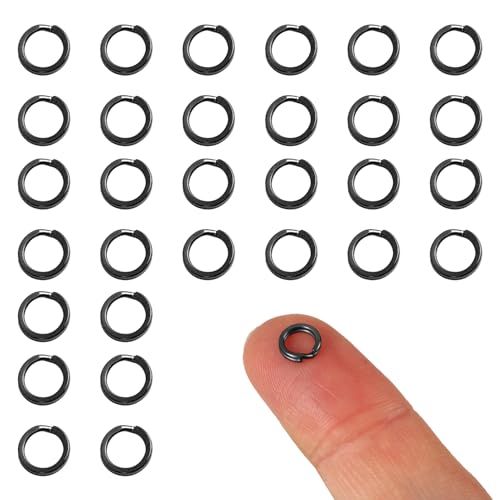 30 Stück Spaltringe, 6mm Edelstahl Runder Schlüsselanhänger Hundehalsbandringe zur Schmuckherstellung zum Basteln zur Organisation von Autoschlüsseln 30 Stück Spaltringe, 6mm Edelstahl Runder Schlüsselanhänger Hundehalsbandringe zur Schmuckherstellung zum Basteln zur Organisation von Autoschlüsseln von Penitue