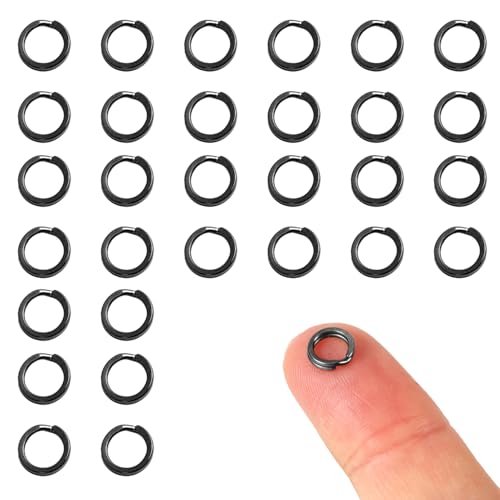30 Stück Spaltringe, 7mm Edelstahl Runder Schlüsselanhänger Hundehalsbandringe zur Schmuckherstellung zum Basteln zur Organisation von Autoschlüsseln 30 Stück Spaltringe, 7mm Edelstahl Runder Schlüsselanhänger Hundehalsbandringe zur Schmuckherstellung zum Basteln zur Organisation von Autoschlüsseln von Penitue