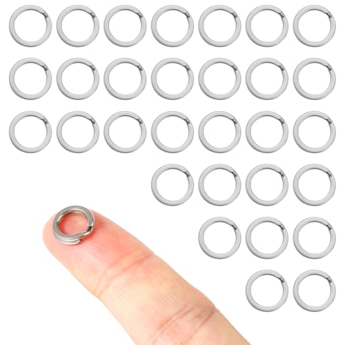 30 Stück Spaltringe Edelstahl, 10mm Silber Geteilter Biegering Zubehör für Hundemarken zur Herstellung von Schmuck und zur Organisation von Autoschlüsseln 30 Stück Spaltringe Edelstahl, 10mm Silber Geteilter Biegering Zubehör für Hundemarken zur Herstellung von Schmuck und zur Organisation von Autoschlüsseln von Penitue