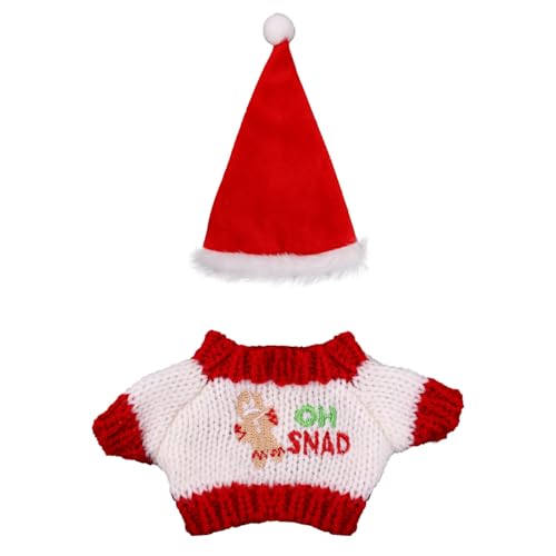 Weihnachts Kleidung für Puppen Set, Süße Weihnachts Outfits Stylische Kleidung Mode Weihnachtsmannmütze und Pullover für 17cm Große Puppen Ausstellungszubehör Sammlergeschenk Weihnachts Kleidung für Puppen Set, Süße Weihnachts Outfits Stylische Kleidung Mode Weihnachtsmannmütze und Pullover für 17cm Große Puppen Ausstellungszubehör Sammlergeschenk von Penitue