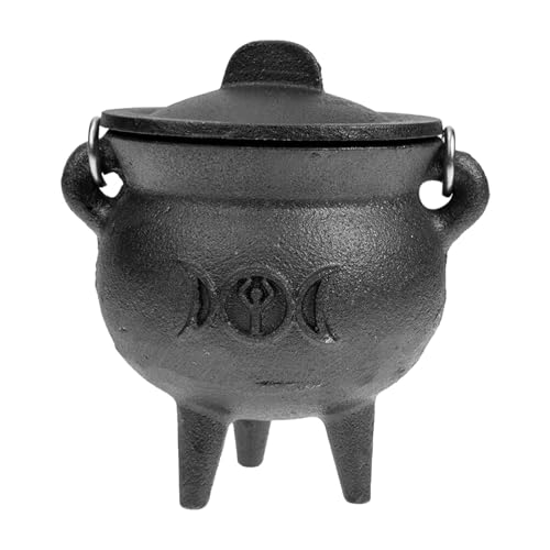 Penlimly Halloween, Gusseisenmit Deckel und Griff, Halloween-für Süßes oder Saures-Partyzubehör, Herzstück für den Tisch Penlimly Halloween, Gusseisenmit Deckel und Griff, Halloween-für Süßes oder Saures-Partyzubehör, Herzstück für den Tisch von Penlimly