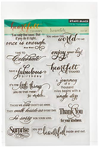 Penny Black 30-286 Heartfelt Transparenter Stempel Set Penny Black 30-286 Heartfelt Transparenter Stempel Set von Penny Black