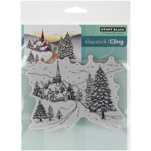 Penny Black 40-351 Decorative Rubber Stamps, Snowy Hamlet von Penny Black