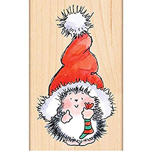 Penny Black 4283K Gummistempel mit Weihnachtsmannmütze, Holzmontierung von Penny Black