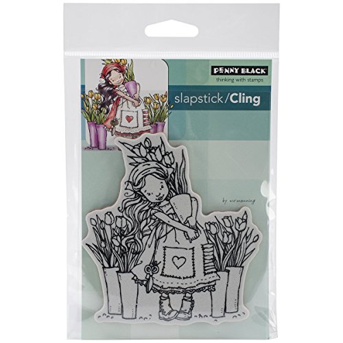 Penny Black Gummistempel, haftend, 10,2 x 15,2 cm, Tulpen für Sie, Gummi, durchsichtig Penny Black Gummistempel, haftend, 10,2 x 15,2 cm, Tulpen für Sie, Gummi, durchsichtig von Penny Black