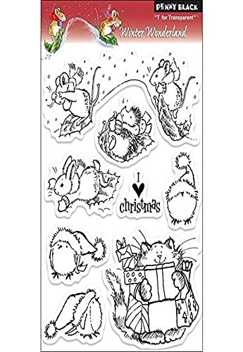 Penny Black Rubber Clear Stamps 12,7 cm x 19,1 cm Sheet-Winter Wonderland Penny Black Rubber Clear Stamps 12,7 cm x 19,1 cm Sheet-Winter Wonderland von Penny Black