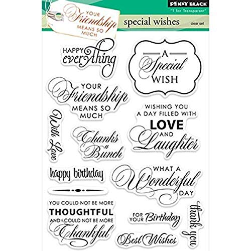 Penny Black Rubber Clear Stamps 12,7 cm x 6,5 Sheet-Special Wishes Penny Black Rubber Clear Stamps 12,7 cm x 6,5 Sheet-Special Wishes von Penny Black