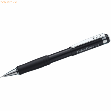 12 x Pentel Druckbleistift Twist-Erase 0,5mm schwarz von Pentel