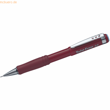 12 x Pentel Druckbleistift Twist-Erase 0,7mm rot von Pentel