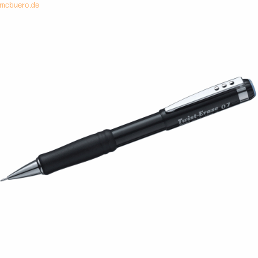 12 x Pentel Druckbleistift Twist-Erase 0,7mm schwarz von Pentel