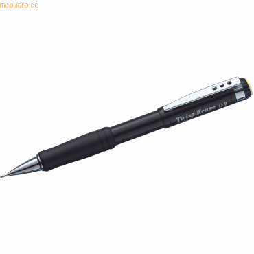 12 x Pentel Druckbleistift Twist-Erase 0,9mm schwarz 12 x Pentel Druckbleistift Twist-Erase 0,9mm schwarz von Pentel