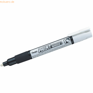 12 x Pentel Lackmarker 2,0mm Rundspitze weiß von Pentel