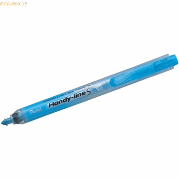 12 x Pentel Textmarker Handy-Line S mit Druckmechanik 0,8-3,8mm hellbl von Pentel