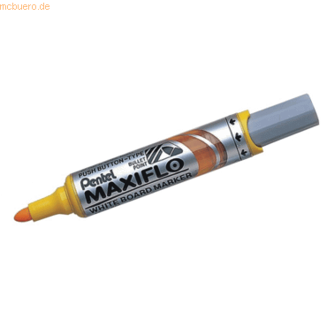 12 x Pentel Whiteboardmarker Maxiflo 2,5mm Rundspitze gelb von Pentel