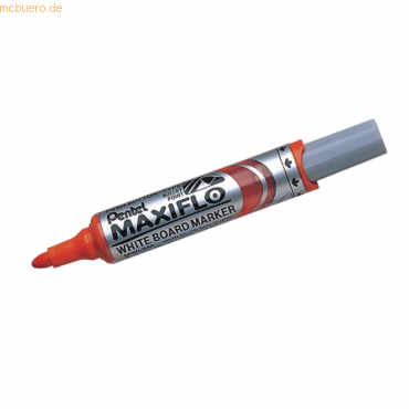 12 x Pentel Whiteboardmarker Maxiflo 2,5mm Rundspitze orange von Pentel