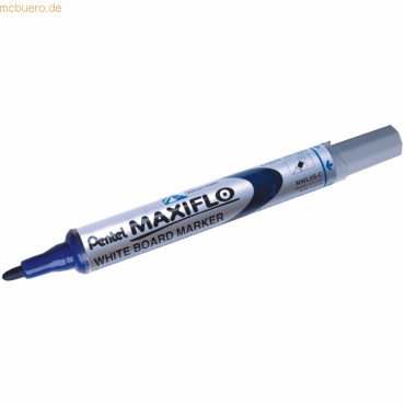 12 x Pentel Whiteboardmarker Maxiflo 2mm Rundspitze blau von Pentel